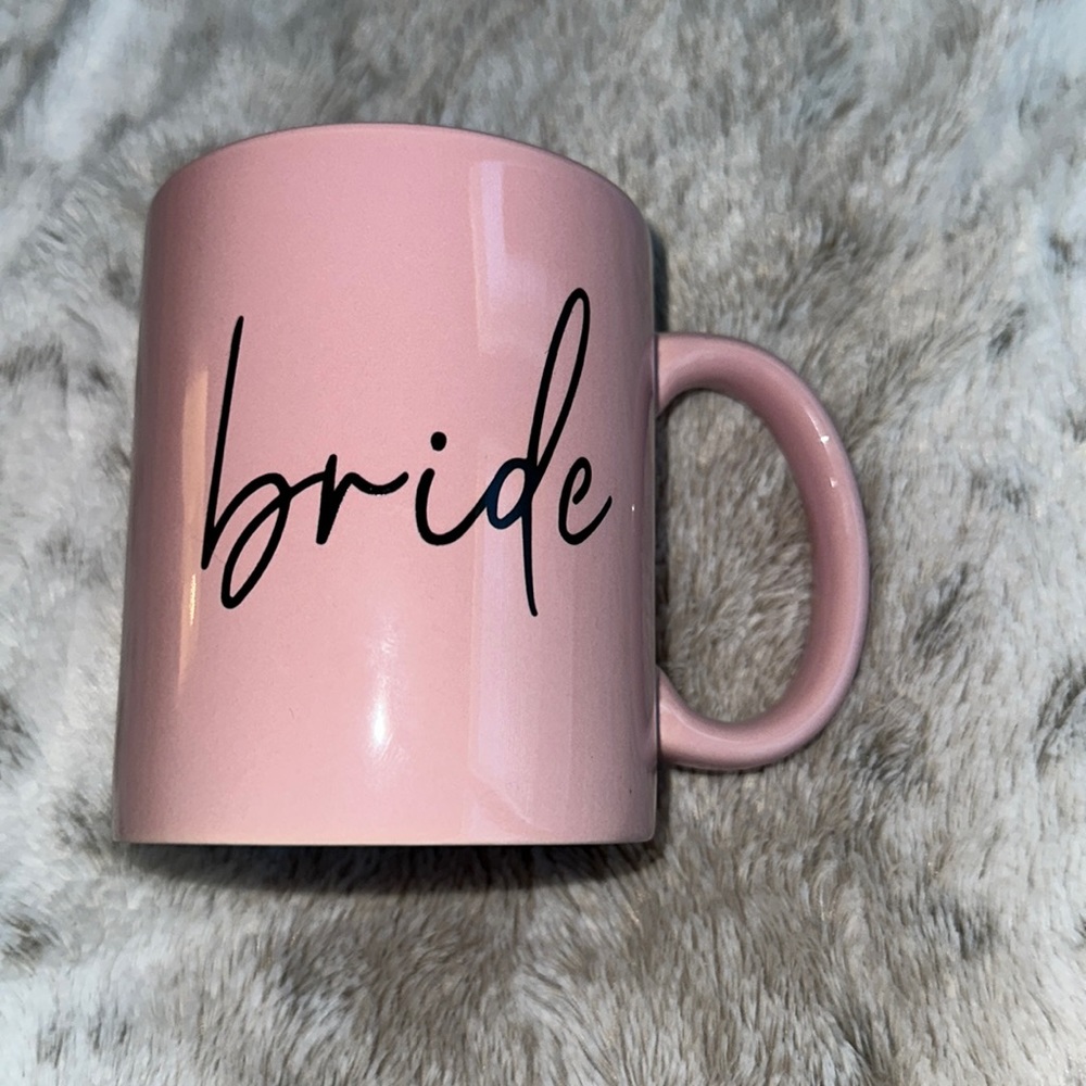 Pink coffee bride cup